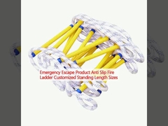 محصولات فرار اضطراری نردبان آتش ضد لغزشی اندازه های طول ایستاده سفارشی