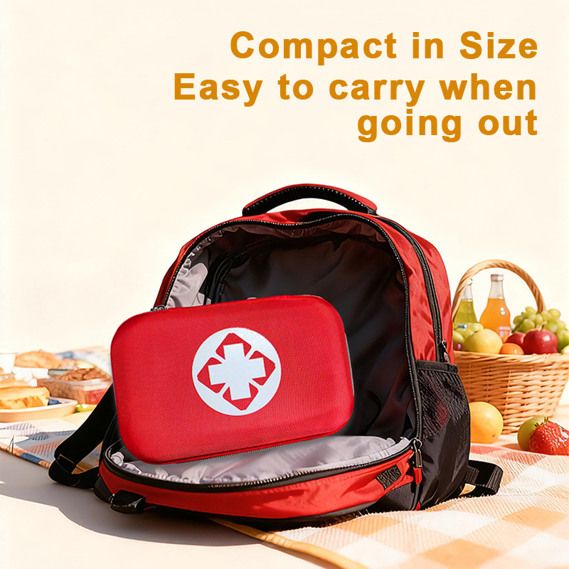 Customizable Red EVA Oxford Fabric Family-Sized Emergency First Aid Kit