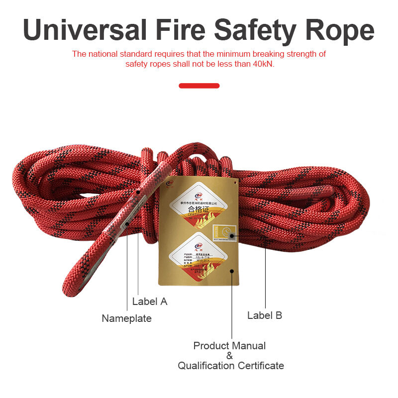 Emergency Evacuation 16mm Safety Rope for Firefighting Rescue
