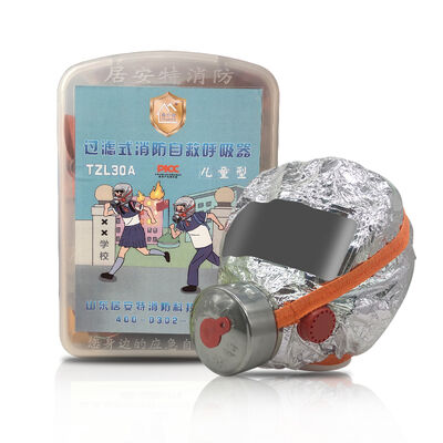 فیلتر خود نجات کودکان ماسک تنفسی کامل صورت کمربند تنظیم شده 30 دقیقه محافظت در برابر CO ، دود و گاز های سمی