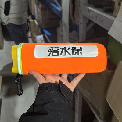 AH-003 بزرگسالی اتوماتیک بادکنک نگهدارنده زندگی 100N شناور واحد اتاق هوا بازتاب ماشین ماهیگیری حلقه زندگی با دستگاه بادکنک خودکار